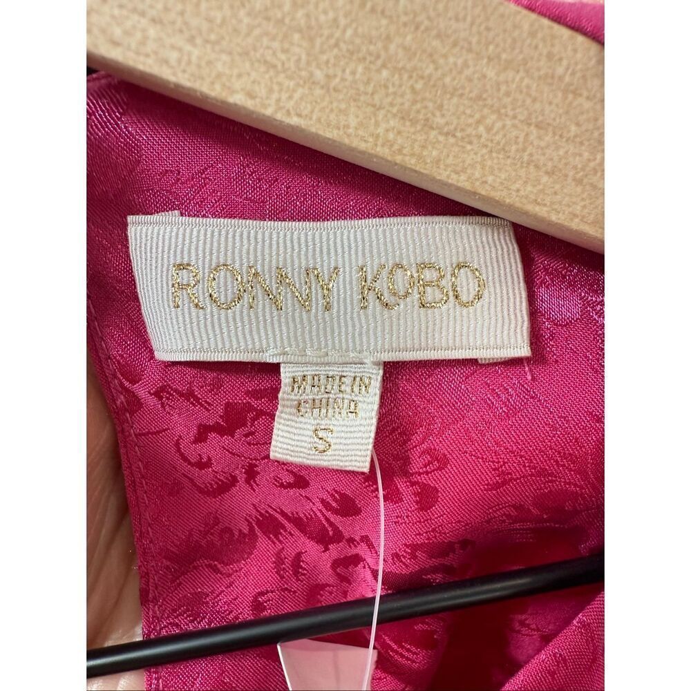 Ronny Kobo Collection Fuchsia Cutout Ruched Mini Dress - Picture 8 of 11